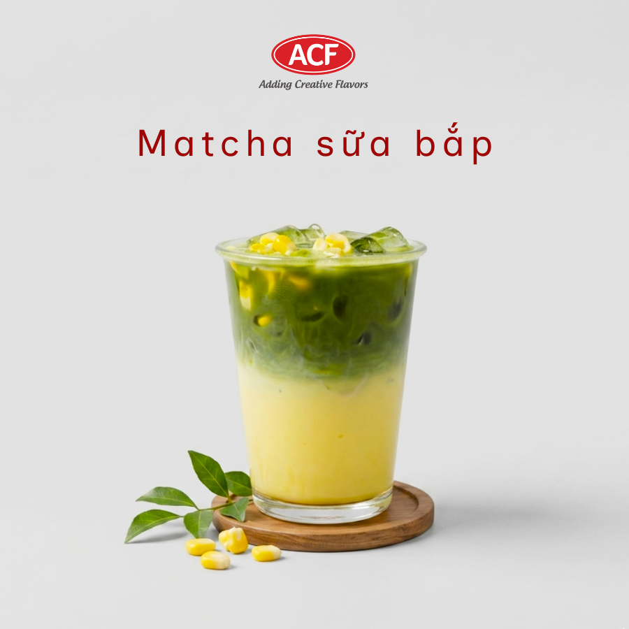 matcha sữa bắp